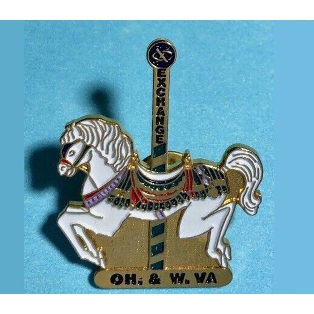 Carousel Pony Carnival Ride, Fair, Horse Pin